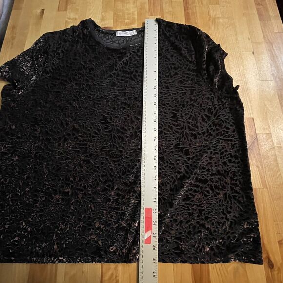 We The Free Top Short Sleeve Pullover Flowy Blouse Womens Large EUC - Picture 12 of 13